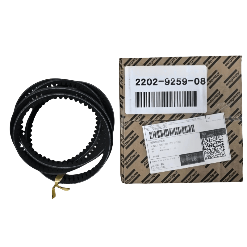 2202925908 Atlas Copco V-Belt (Set 2x) XPZ L = 1250 AC Yağ enjekte edilmiş vidalı kompresör orijinal