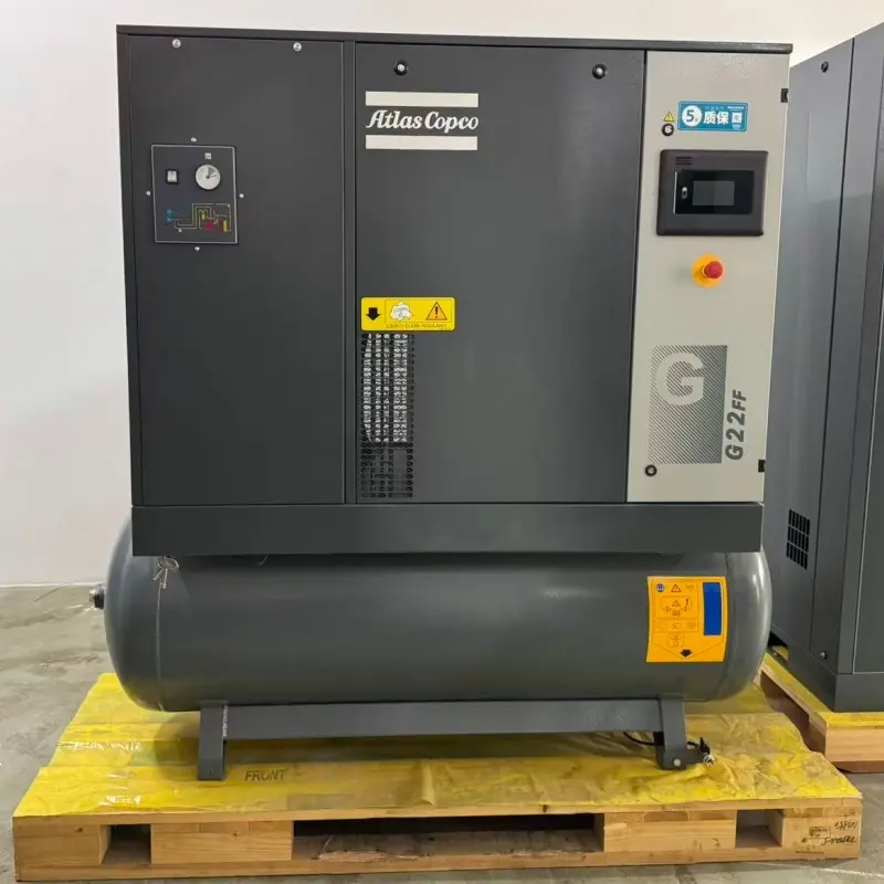 Atlas Copco G22FF 22kW 30HP Endüstriyel Üretim için Yağ Enjeksiyonlu Döner Vidalı Hava Kompresörü