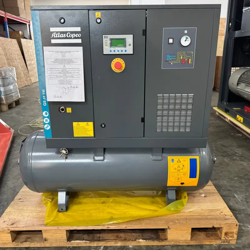 Atlas Copco G5 FF Yağ Enjeksiyonlu Vidalı Kompresör 5,5 kW 7,5 HP Entegre Kurutucu Orijinal