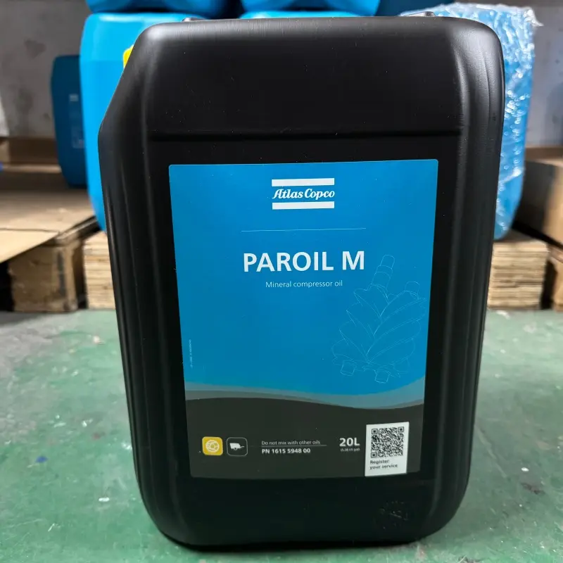 Atlas Copco Yağı 1615594800 Paroil M Taşınabilir Kompresörler için Mineral Yağlayıcı Orijinal