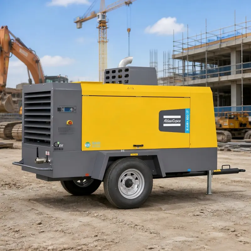 Atlas Copco X-Air+600-17 Taşınabilir Dizel Kompresör 154kW Orijinal