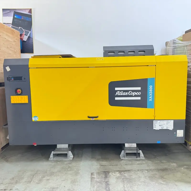 Atlas Copco XAXS600 Taşınabilir Dizel Vidalı Hava Kompresörü Madencilik Sondaj Orijinal